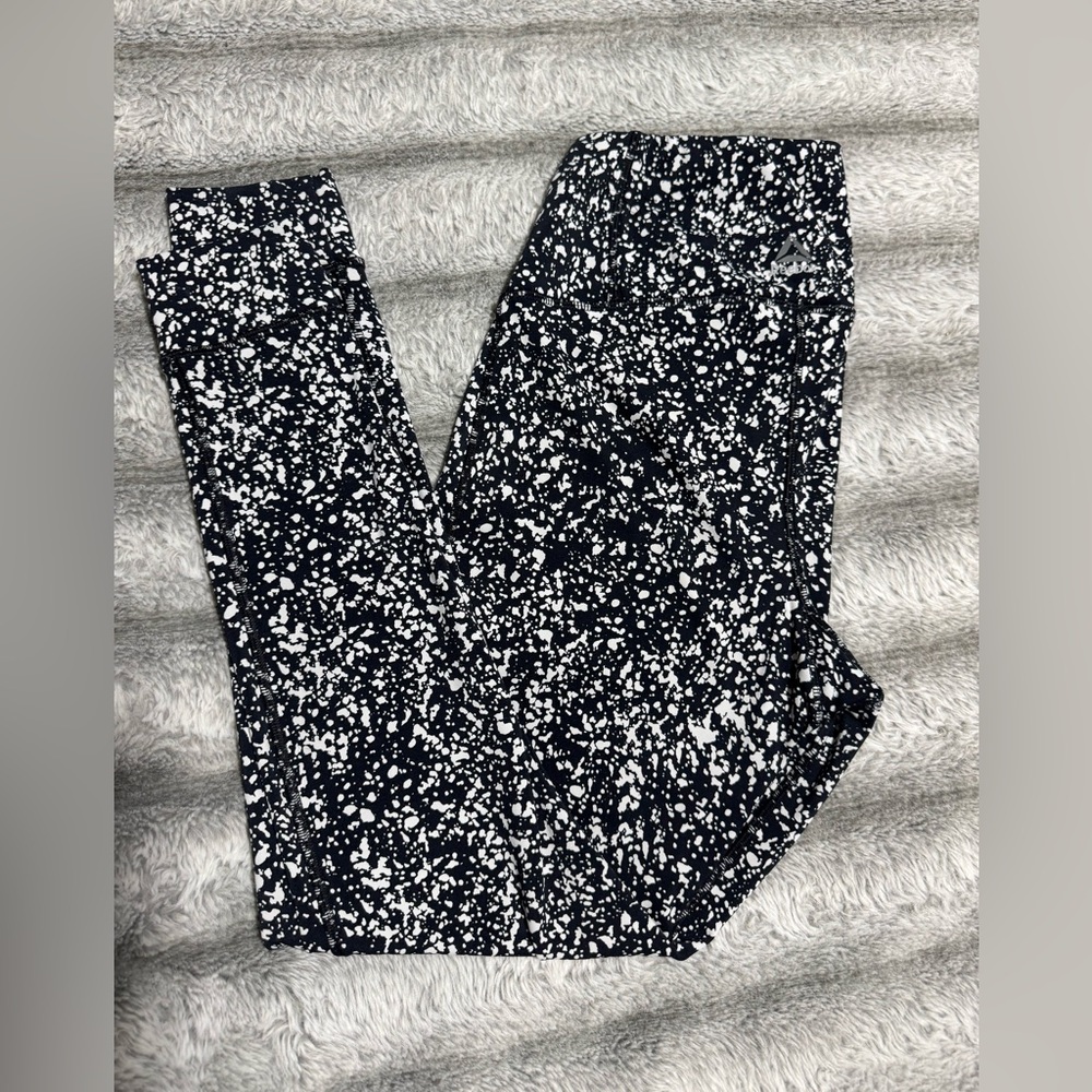 Reebok Women's Black and White Speckled Jeggings